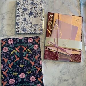 Papyrus Purple, Pink and Gold Notebook Collection plus Fringe Gold pen